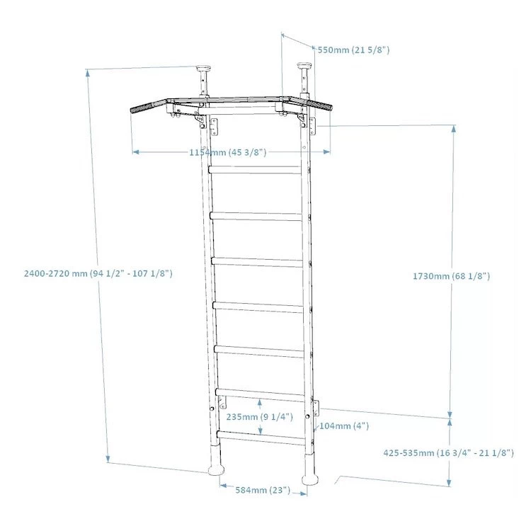 BenchK 521 Wall Bars 3 BenchK 521 Wall Bars - Image 3