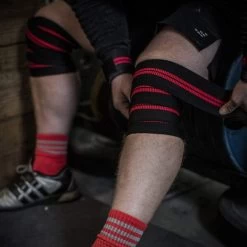 Harbinger Red Line Knee Wraps -Fitness Equipment Store 9a1756fd0c741126d7bbd4b692ccbd91 5d0a752575de5 600x600 1
