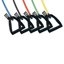 Body Solid Body-Solid Tools Resistance Tubes -Fitness Equipment Store BSTRT GYMPACK 5PackWithDoorFrameAttach