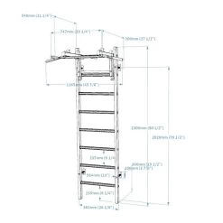 BenchK 231 Wall Bars -Fitness Equipment Store BenchK 231 B