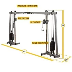 Body Solid Body-Solid Deluxe Cable Crossover GDCC250 -Fitness Equipment Store Body SolidGDCC250DeluxeCableCros 1