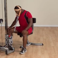 Body Solid Body-Solid Leather Head Harness -Fitness Equipment Store Body SolidLeatherHeadHarnessExercise3