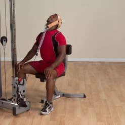 Body Solid Body-Solid Leather Head Harness -Fitness Equipment Store Body SolidLeatherHeadHarnessExercise4