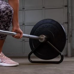 Body Solid Body-Solid Olympic Bar Stand (single) -Fitness Equipment Store Body SolidOlympicBarStand single CloseUp