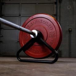 Body Solid Body-Solid Olympic Bar Stand (single) -Fitness Equipment Store Body SolidOlympicBarStand single FrontSideView