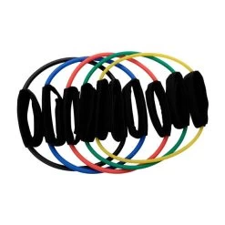 Body Solid Body-Solid Tools Ankle Cuff Resistance Tubes -Fitness Equipment Store Body SolidToolsAnkleCuffResistanceTubes5Pack RetailPackaging