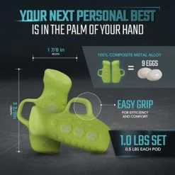 Egg Weights 1.0 Lb Set Youth Running Pods 9 Egg Weights 1.0 Lb Set Youth Running Pods -Fitness Equipment Store EggWeights1.0LbSetYouthRunningPodsLimeGreen