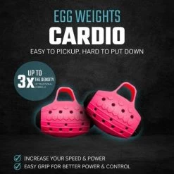 Egg Weights 2Lbs Cardio With Bag -Fitness Equipment Store EggWeights2LbsCardioWithBagPink