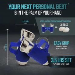 Egg Weights 3.5 Lb Set The Mercury Running Pods -Fitness Equipment Store EggWeights3.5LbSetTheMercuryRunningPodsBlue