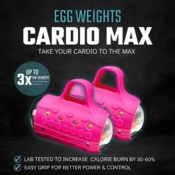 Egg Weights 3Lbs Cardio Max With Bag -Fitness Equipment Store EggWeights3LbsCardioMaxWithBagPink
