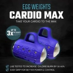 Egg Weights 3Lbs Cardio Max With Bag -Fitness Equipment Store EggWeights3LbsCardioMaxWithBagPurple