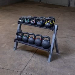Body Solid Dumbbell/Kettlebell Rack -Fitness Equipment Store GDKR100 D DSF0397 1500px