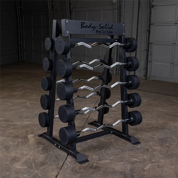 Body Solid Fixed Barbell, Fixed Curl Bar Rack 3 Body Solid Fixed Barbell, Fixed Curl Bar Rack - Image 3