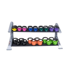 Body Solid Pro Club Line SDKR 2 Tier Kettlebell Rack -Fitness Equipment Store SDKR500KB KBV DSF7349 1500px
