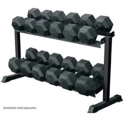 York Barbell 2 Tier Pro-Hex Dumbbell Rack