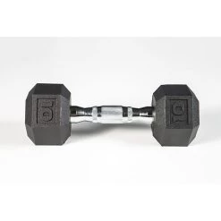 York Barbell 5-50lb Premium PVC Hex Dumbbell Set - Chrome Ergo Handle -Fitness Equipment Store YorkBarbell5 50lbPremiumPVCHexDumbbellSet10lbs