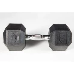 York Barbell 5-50lb Premium PVC Hex Dumbbell Set - Chrome Ergo Handle -Fitness Equipment Store YorkBarbell5 50lbPremiumPVCHexDumbbellSet40lbs