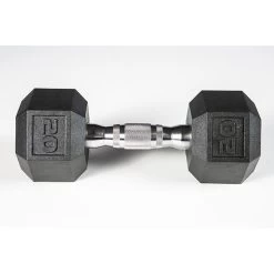 York Barbell 5-50lb Premium PVC Hex Dumbbell Set - Chrome Ergo Handle -Fitness Equipment Store YorkBarbell5 50lbPremiumPVCHexDumbbellSetl20lbs
