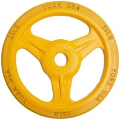York Barbell Bumper Grip Plate (Color) -Fitness Equipment Store YorkBarbellBumperGripPlate Color 25lbs