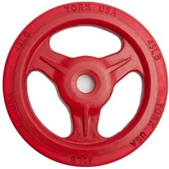 York Barbell Bumper Grip Plate (Color) -Fitness Equipment Store YorkBarbellBumperGripPlate Color 45lbs