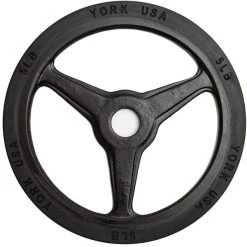 York Barbell Bumper Grip Plate (Color)
