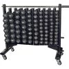 York Barbell Neoprene Hexagon Fitbell Club Pack With Rack