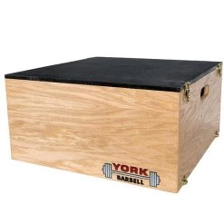 York Barbell Stackable Plyo / Step-Up Box -Fitness Equipment Store YorkBarbellStackablePlyoStep UpBox24x24x12