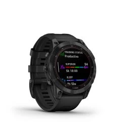 Garmin Fenix 7 Sapphire Solar Multisport Smartwatch -Fitness Equipment Store fenix 7 sapphire solar black dlc titanium with black band 3