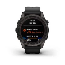 Garmin Fenix 7S Pro Sapphire Solar Smartwatch -Fitness Equipment Store fenix 7s pro 42 sapphire solar carbon gray dlc titanium 2