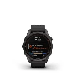 Garmin Fenix 7S Sapphire Solar Multisport GPS Smartwatch -Fitness Equipment Store fenix 7s sapphire solar carbon gray dlc titanium with black band 2