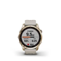 Garmin Fenix 7S Sapphire Solar Multisport GPS Smartwatch -Fitness Equipment Store fenix 7s sapphire solar cream gold titanium with light sand band 6