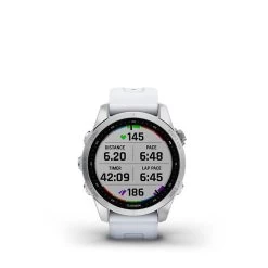 Garmin Fenix 7S Multisport GPS Smartwatch -Fitness Equipment Store fenix 7s silver with whitestone band 8