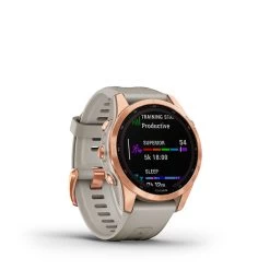 Garmin Fenix 7S Solar Multisport GPS Smartwatch -Fitness Equipment Store fenix 7s solar rose gold with light sand band 3