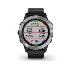 Garmin Fenix 6 Multisport GPS Smartwatch -Fitness Equipment Store garmin fenix 6 silver with black band 010 02158 00 4