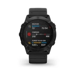 Garmin Fenix 6X Pro Multisport GPS Smartwatch -Fitness Equipment Store garmin fenix 6x pro black with black band 010 02157 00 7