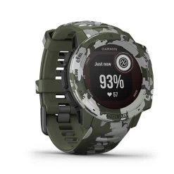 Garmin Instinct Solar Sportsman Camo Edition GPS Smartwatch -Fitness Equipment Store garmin instinct solar sportsman edition lichen camo 010 02293 16 7