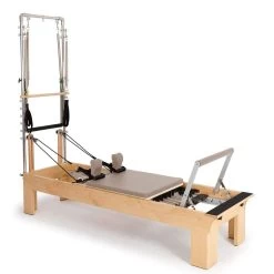 Elina Pilates Physio Wood Reformer With Tower -Fitness Equipment Store physio wood reformer with tower mocha