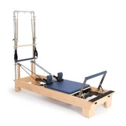 Elina Pilates Wood Reformer With Tower -Fitness Equipment Store wood reformer with tower blue